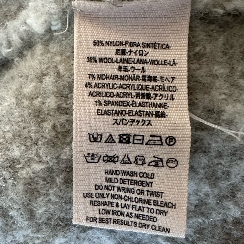 Free People Gray Phantom Open Cardigan Sz M - Picture 13 of 16
